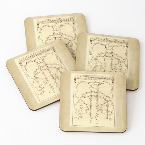 Item preview, Historic Baroque Dance Notation Diagram Vintage Illustration designed and sold by HoneyBreezeCo.