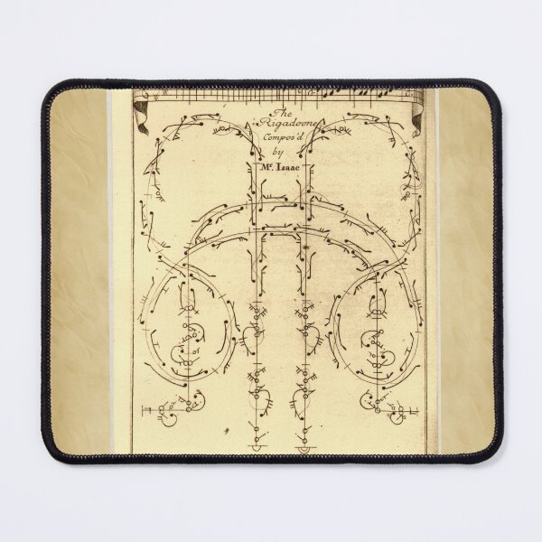Item preview, Historic Baroque Dance Notation Diagram Vintage Illustration designed and sold by HoneyBreezeCo.