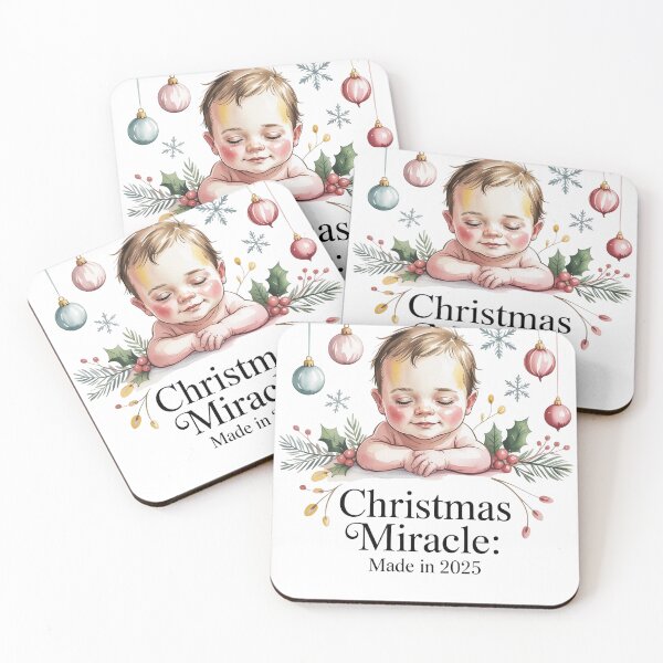 Item preview, Christmas Miracle: Made in 2025 – Baby’s First Christmas Holiday Design designed and sold by WikaKowalczyk.