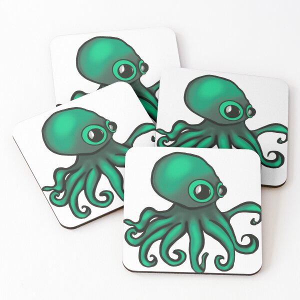 Item preview, Octopus green  designed and sold by Emendi.