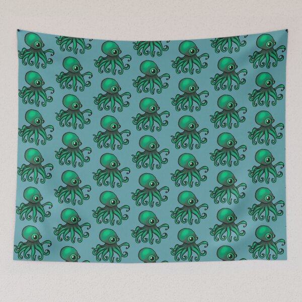 Item preview, Octopus green  designed and sold by Emendi.