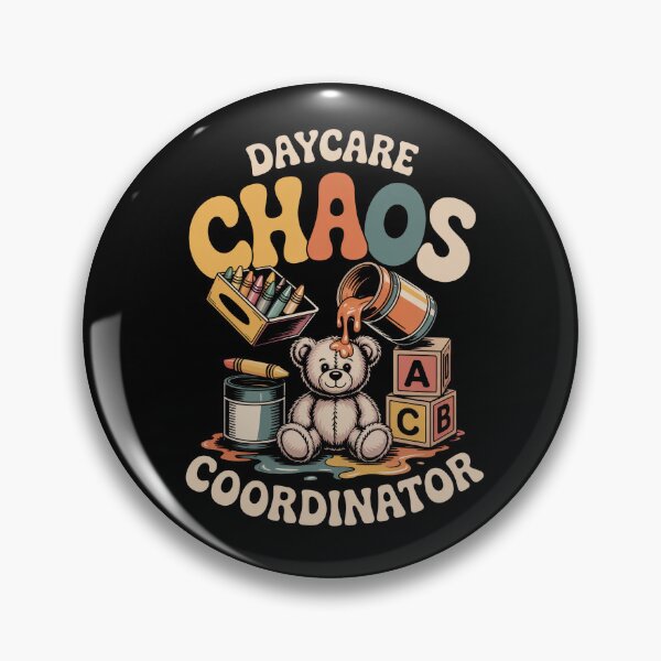 Item preview, Daycare Chaos Coordinator Daycare Provider Retro School Supplies designed and sold by ViralVector.