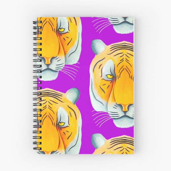 Item preview, Tiger head portrait design lilac background unique big cat present gift designed and sold by Arniesart85.