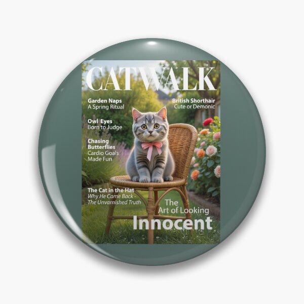 Item preview, CATWALK — The Art of Looking Innocent — British Shorthair Edition designed and sold by FrancophileFun.