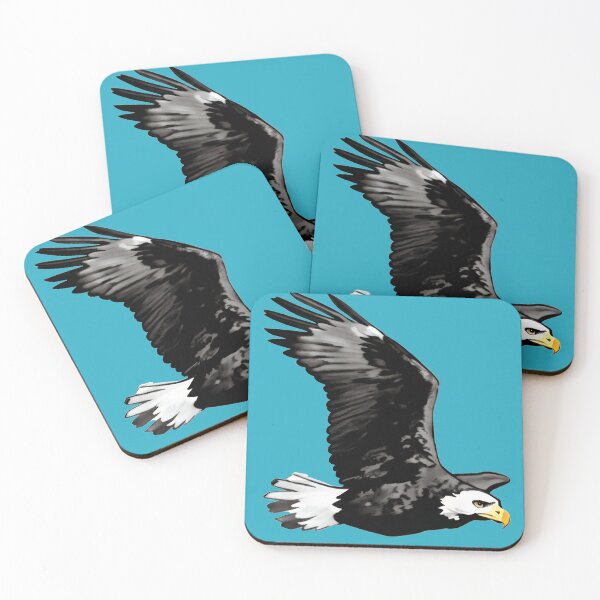 Item preview, Flying Bald Eagle Silhouette designed and sold by donwillisjrart.