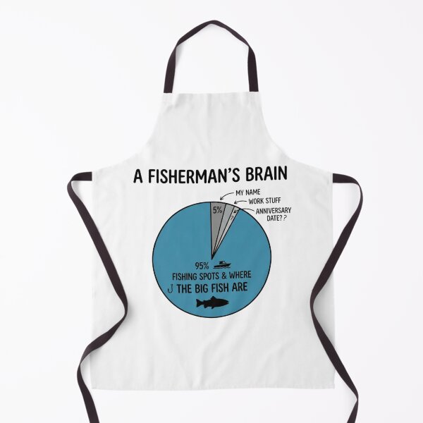 Item preview, Funny Fisherman's Brain Pie Chart Fishing Humor designed and sold by EverBranz-stor.