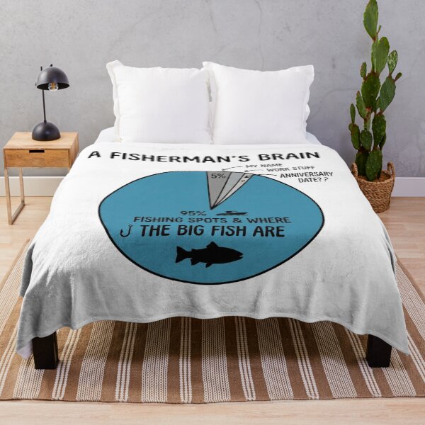 Item preview, Funny Fisherman's Brain Pie Chart Fishing Humor designed and sold by EverBranz-stor.