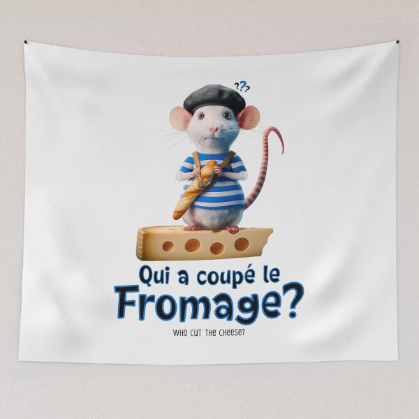 Item preview, Who Cut the Cheese? French Rat Humor designed and sold by FrancophileFun.
