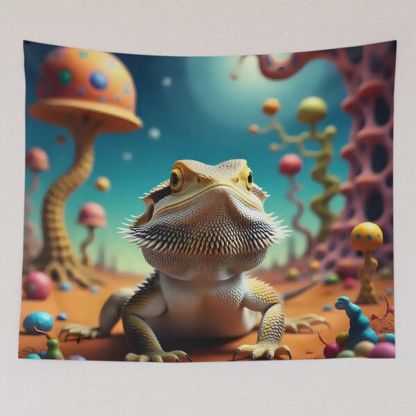 Item preview, A bearded dragon in a fantasy world.  designed and sold by Nomad-Maynard.