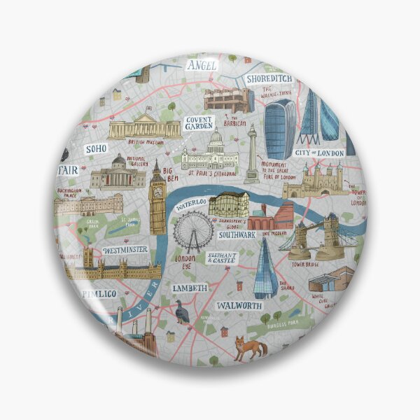 Item preview, Map of London designed and sold by ally-mck.