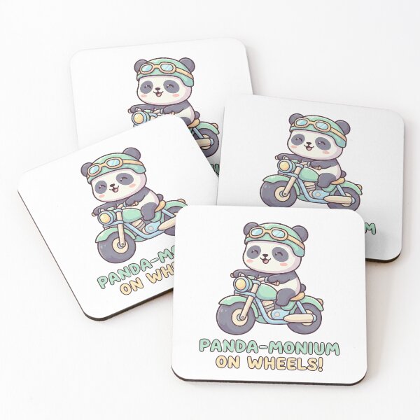 Item preview, Cute Panda Riding Motorcycle Kawaii Biker designed and sold by TheSimpleTee007.