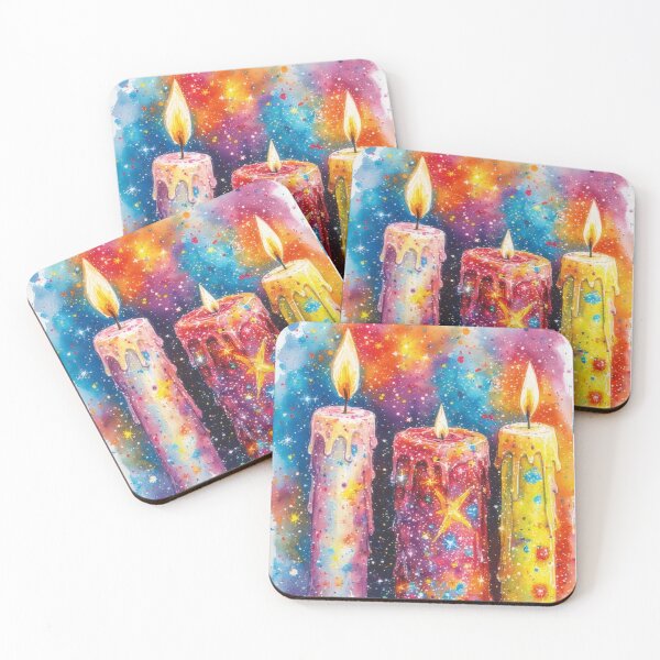 Item preview, Colorful candles with balls and stars designed and sold by Mianku | Für das Leben.