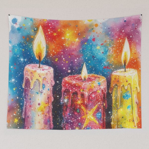 Item preview, Colorful candles with balls and stars designed and sold by Mianku | Für das Leben.