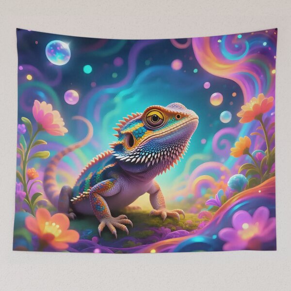 Item preview, A bearded dragon in a fantasy world.  designed and sold by Nomad-Maynard.