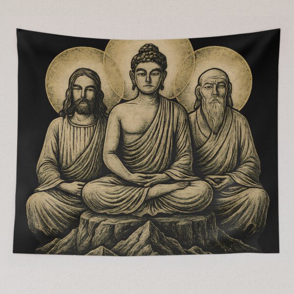 Item preview, Jesus, Buddha and Lao Tzu designed and sold by HofTao.