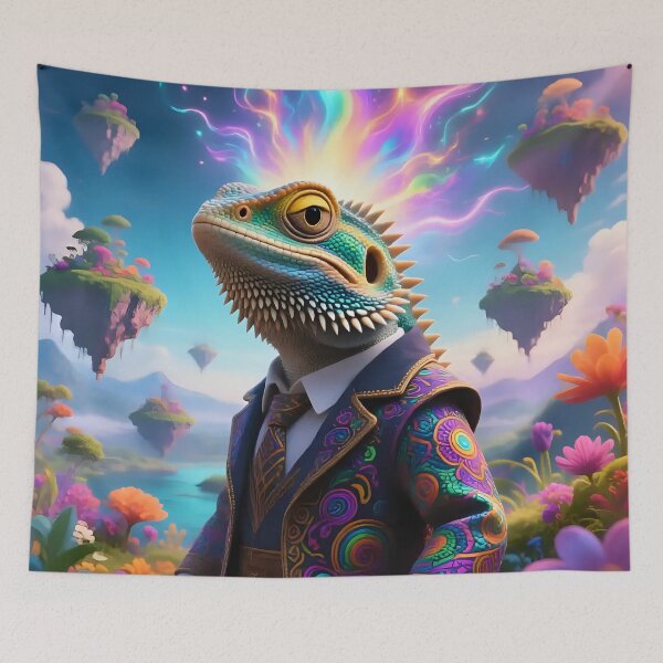 Item preview, A bearded dragon in a fantasy world.  designed and sold by Nomad-Maynard.