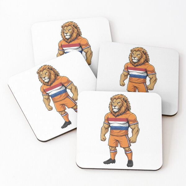 Item preview, Netherlands Powerful Dutch Lion Football Mascot 2026 designed and sold by ArtByKatti.