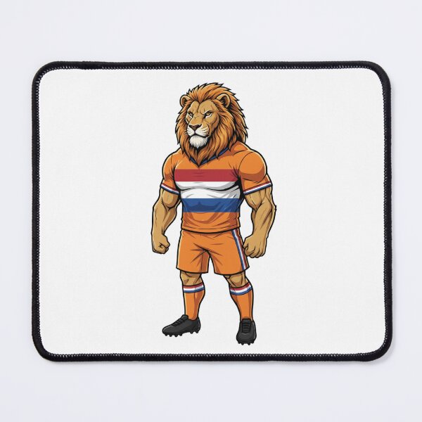 Item preview, Netherlands Powerful Dutch Lion Football Mascot 2026 designed and sold by ArtByKatti.