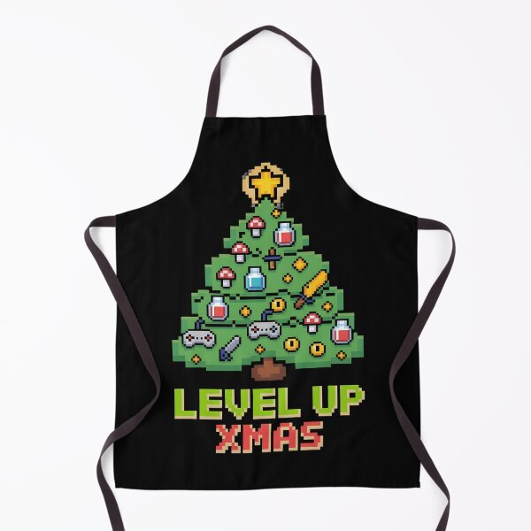 Item preview, Level Up Xmas - Retro Gamer Christmas Tree Pixel Art designed and sold by Ambient Mind Design.