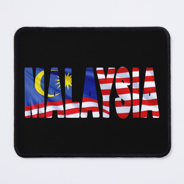 Item preview, MALAYSIA - Flag Flying in Wind cut to Letters Souvenir Sticker Shirt designed and sold by Adam Gormley.