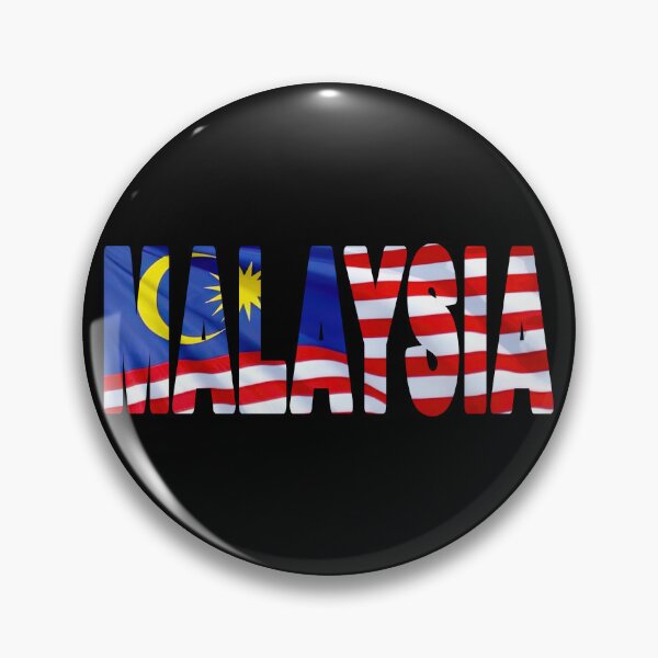Item preview, MALAYSIA - Flag Flying in Wind cut to Letters Souvenir Sticker Shirt designed and sold by Adam Gormley.