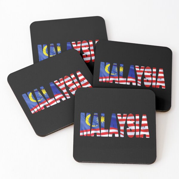 Item preview, MALAYSIA - Flag Flying in Wind cut to Letters Souvenir Sticker Shirt designed and sold by Adam Gormley.
