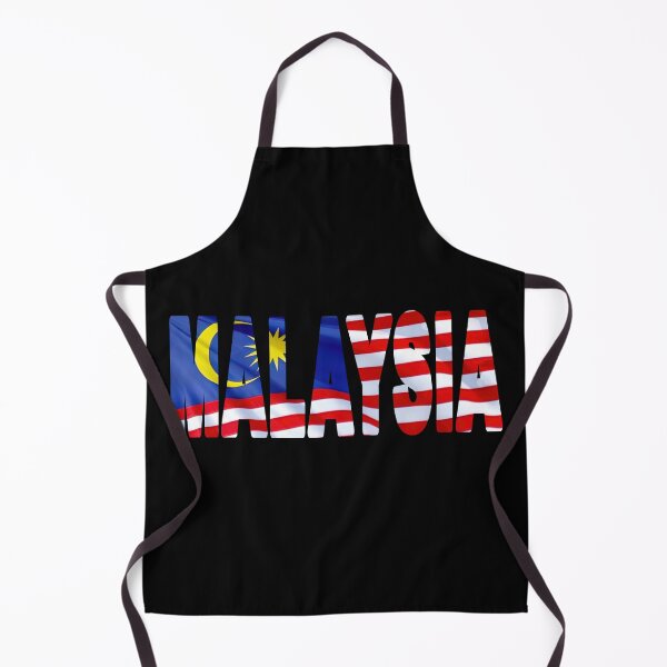 Item preview, MALAYSIA - Flag Flying in Wind cut to Letters Souvenir Sticker Shirt designed and sold by Adam Gormley.