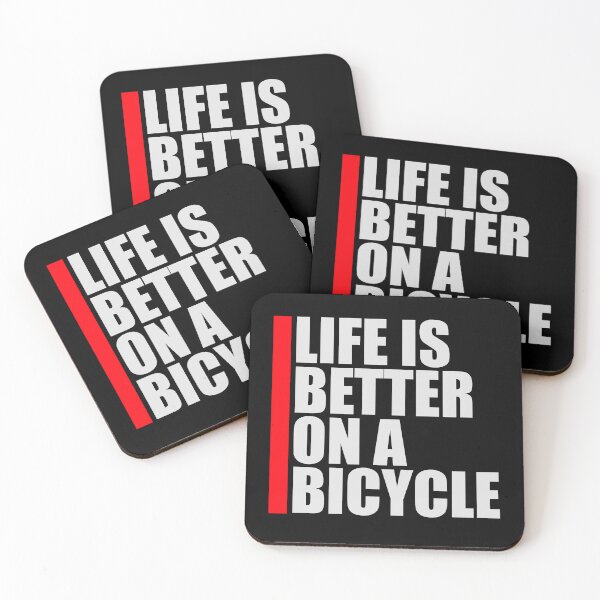 Item preview, Life is better on a bicycle Cycling Quote Sport Hobby Rider designed and sold by shirt-o-mat.