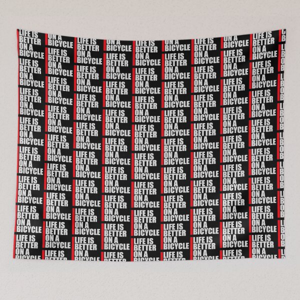 Item preview, Life is better on a bicycle Cycling Quote Sport Hobby Rider designed and sold by shirt-o-mat.