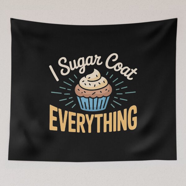 Item preview, Funny Baking Humor I Sugar Coat Everything Cupcake Quote designed and sold by faridman.