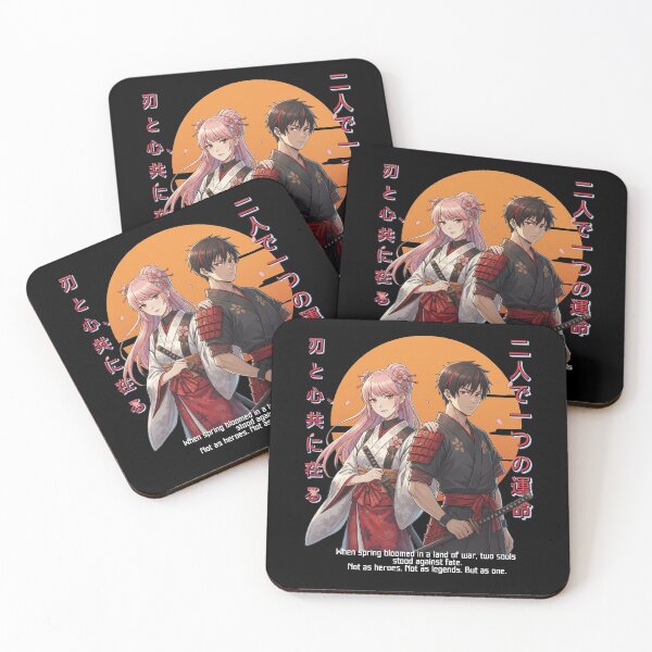 Item preview, Anime Samurai Couple in a Land of War designed and sold by MOFAPPAREL.