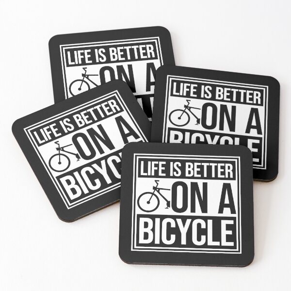 Item preview, Life is better on a bicycle Cycling Quote Sport Hobby Rider designed and sold by shirt-o-mat.