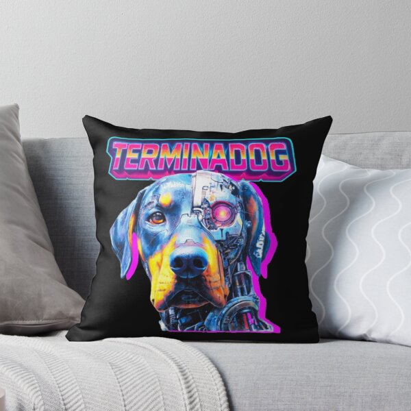 Item preview, Terminadog – Cyberpunk Dog Retro 80s Sci-Fi designed and sold by Wawan35200.