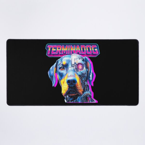 Item preview, Terminadog – Cyberpunk Dog Retro 80s Sci-Fi designed and sold by Wawan35200.
