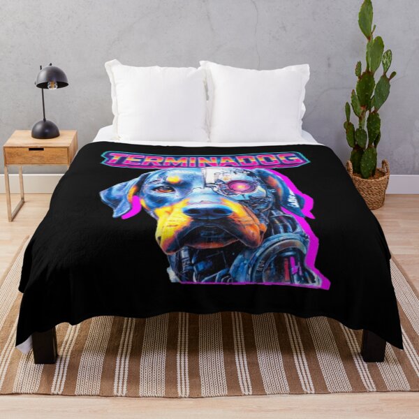 Item preview, Terminadog – Cyberpunk Dog Retro 80s Sci-Fi designed and sold by Wawan35200.