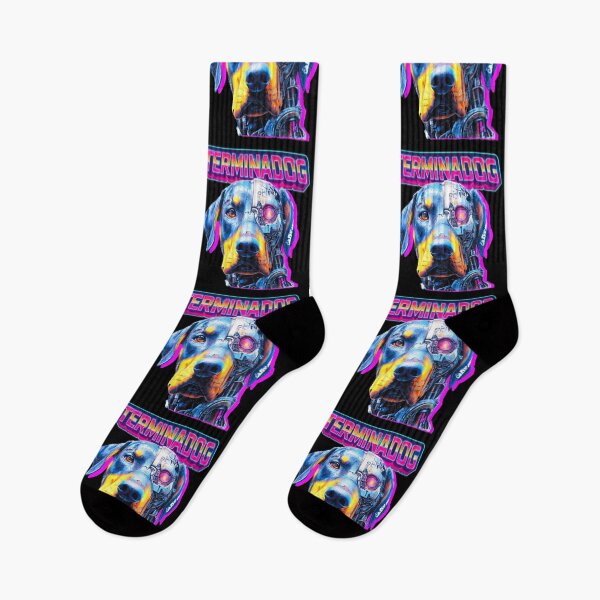Item preview, Terminadog – Cyberpunk Dog Retro 80s Sci-Fi designed and sold by Wawan35200.