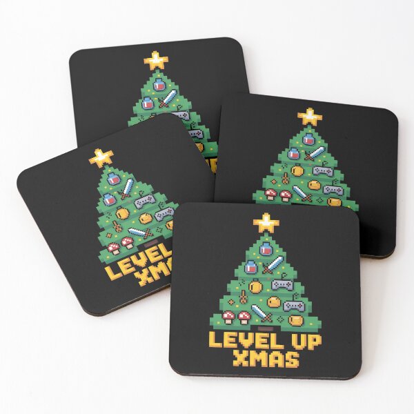 Item preview, Level Up Xmas - Retro Gamer Pixel Art designed and sold by Ambient Mind Design.