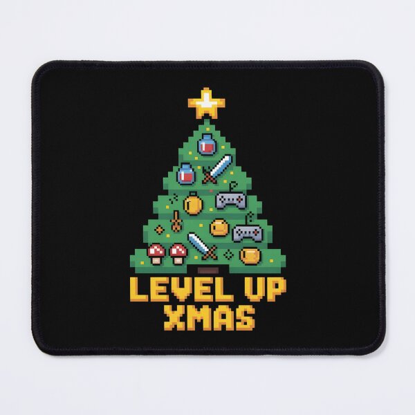 Item preview, Level Up Xmas - Retro Gamer Pixel Art designed and sold by Ambient Mind Design.