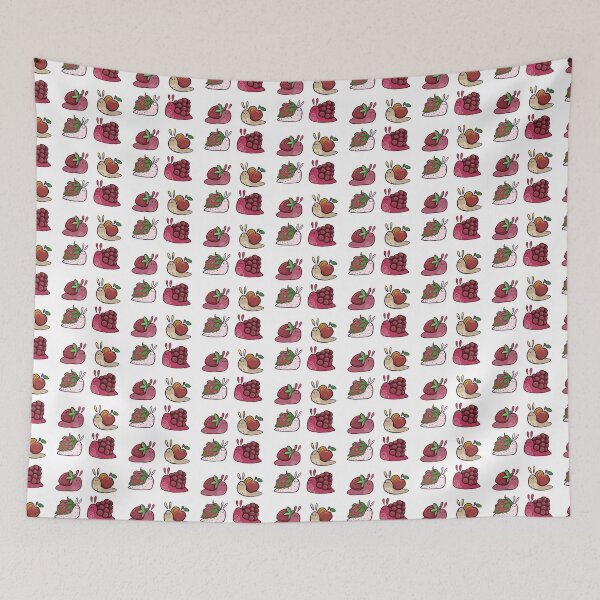 Item preview, RAINBOW Fruit Snails RED designed and sold by FruitCupSpace.