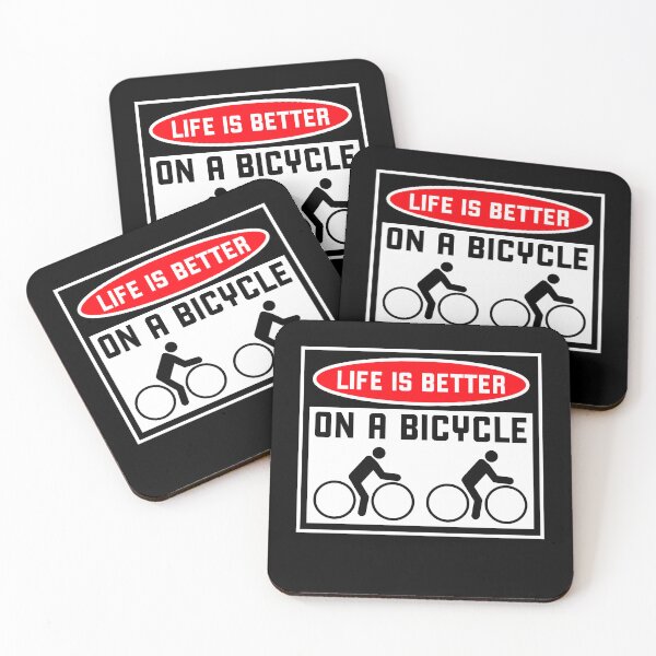 Item preview, Life is better on a bicycle Cycling Quote Sport Hobby Rider designed and sold by shirt-o-mat.