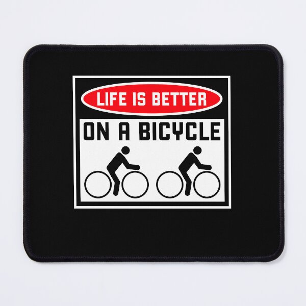 Item preview, Life is better on a bicycle Cycling Quote Sport Hobby Rider designed and sold by shirt-o-mat.