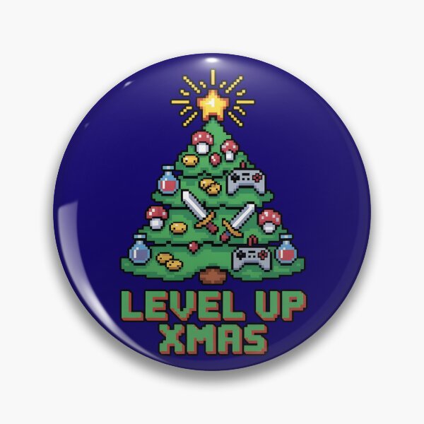 Item preview, Level Up Xmas - Retro Gamer Pixel Art designed and sold by Ambient Mind Design.