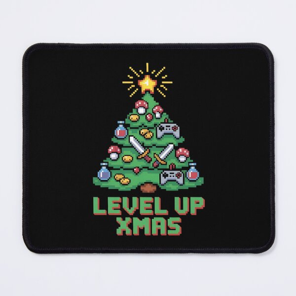 Item preview, Level Up Xmas - Retro Gamer Pixel Art designed and sold by Ambient Mind Design.