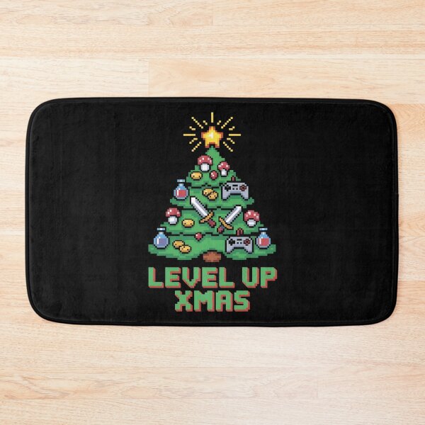 Item preview, Level Up Xmas - Retro Gamer Pixel Art designed and sold by Ambient Mind Design.