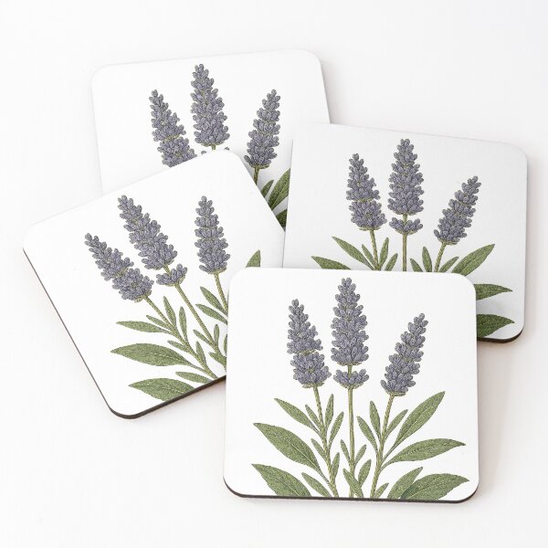 Item preview, Vintage Lavender Botanical Print - background removed designed and sold by Then & Now Flora.