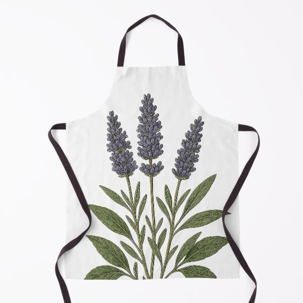 Item preview, Vintage Lavender Botanical Print - background removed designed and sold by Then & Now Flora.