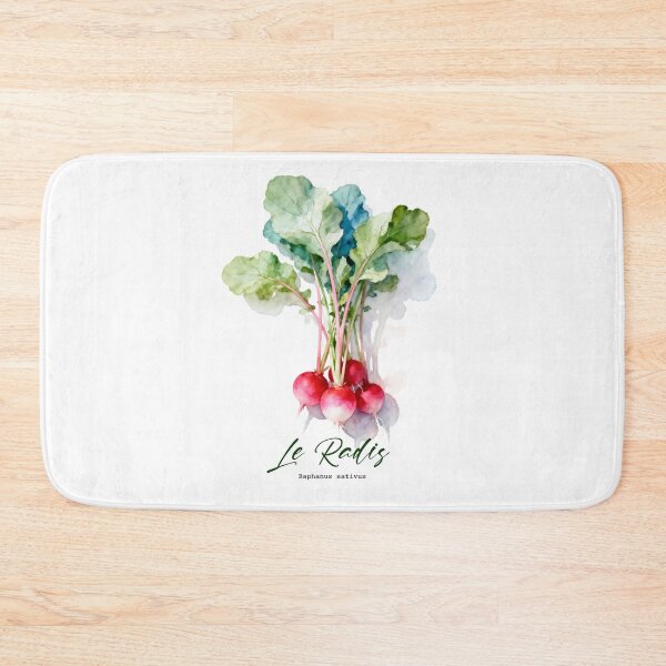 Item preview, Le Radis (Radish) – French Botanical Watercolor Art for Gardeners & Francophiles designed and sold by FrancophileFun.