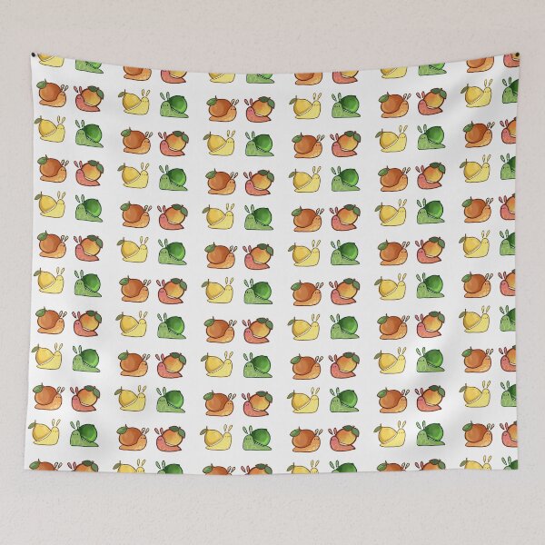 Item preview, Citrus Snail RAINBOW snail orange, yellow, green, designed and sold by FruitCupSpace.