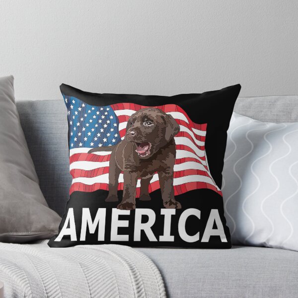 Item preview, America USA Chocolate Lab Patriotic designed and sold by Just-Arts-4U.