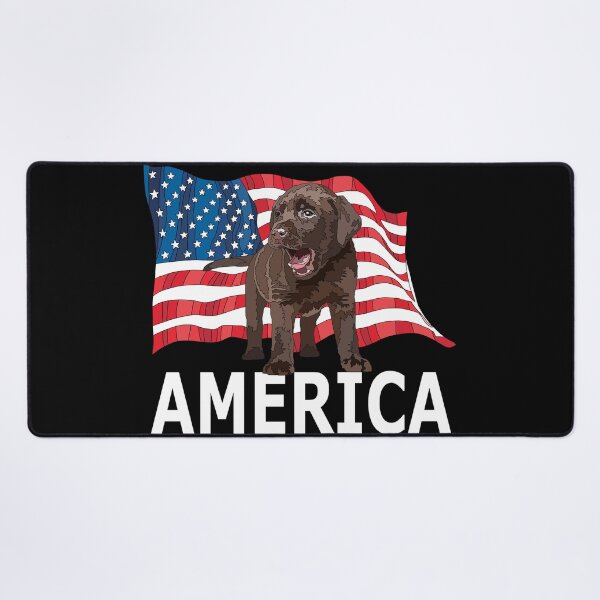 Item preview, America USA Chocolate Lab Patriotic designed and sold by Just-Arts-4U.